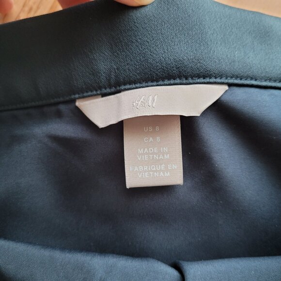 H&M Teal Tulip Hem Skirt 8 - Picture 7 of 12